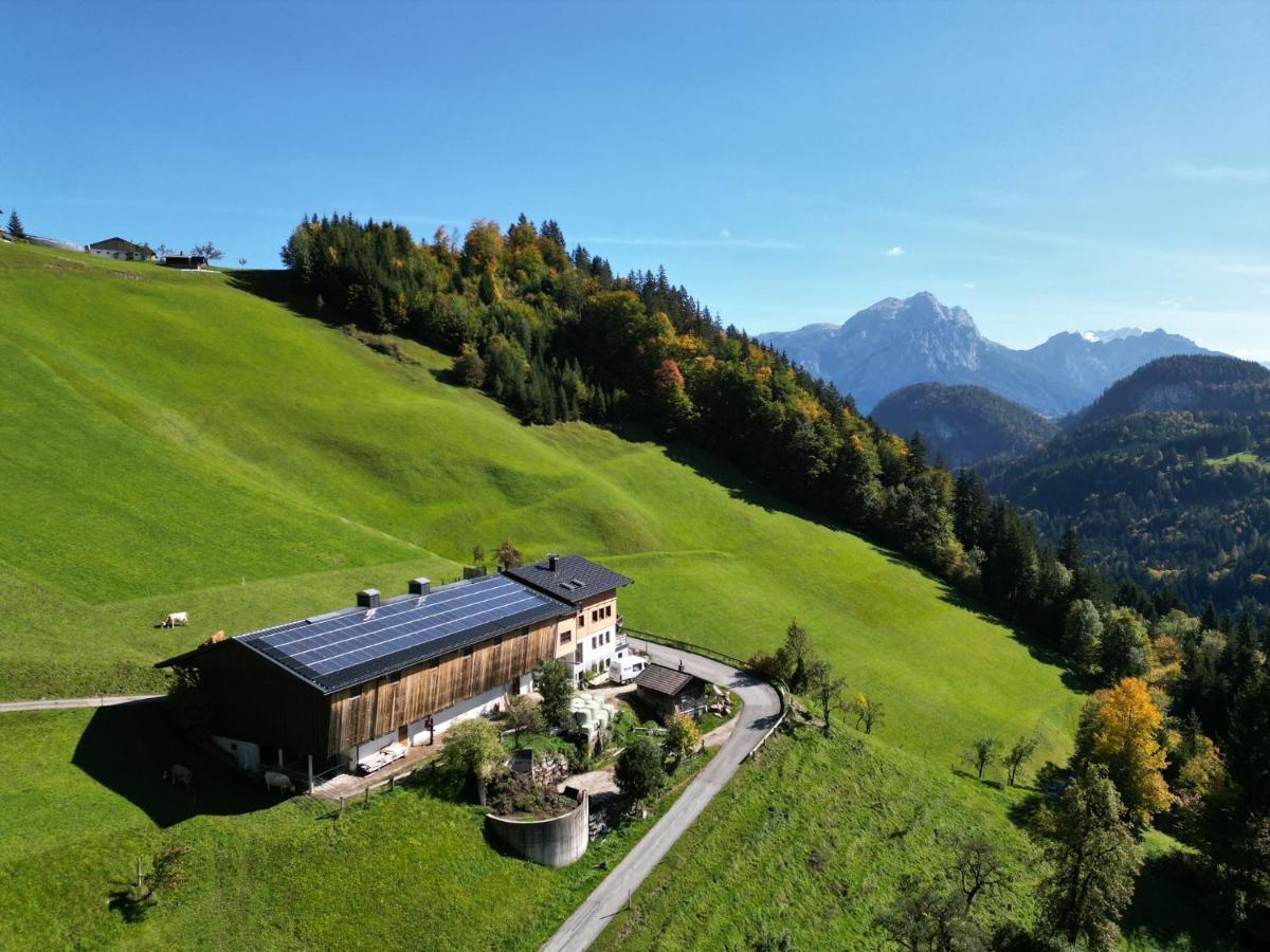 Biobauernhof Schneiderbauer Unken Exterior foto